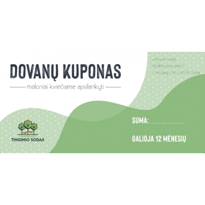 Dovanų kuponas 